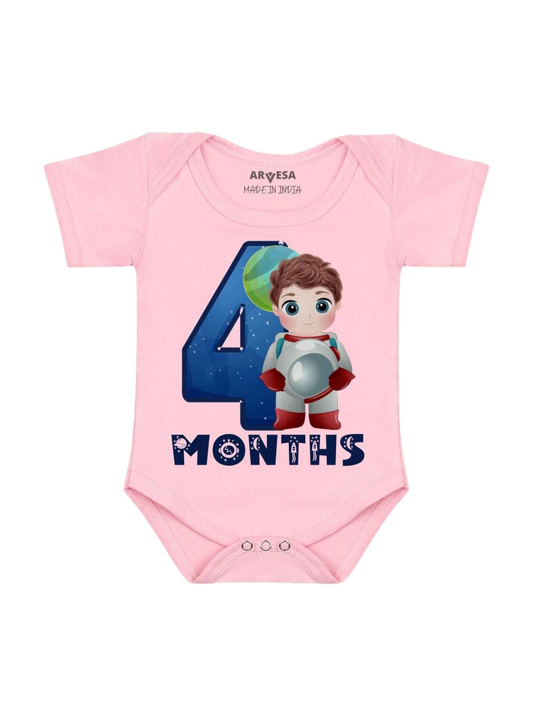 Arvesa 4 Month Baby Printed Bodysuit-picture-32