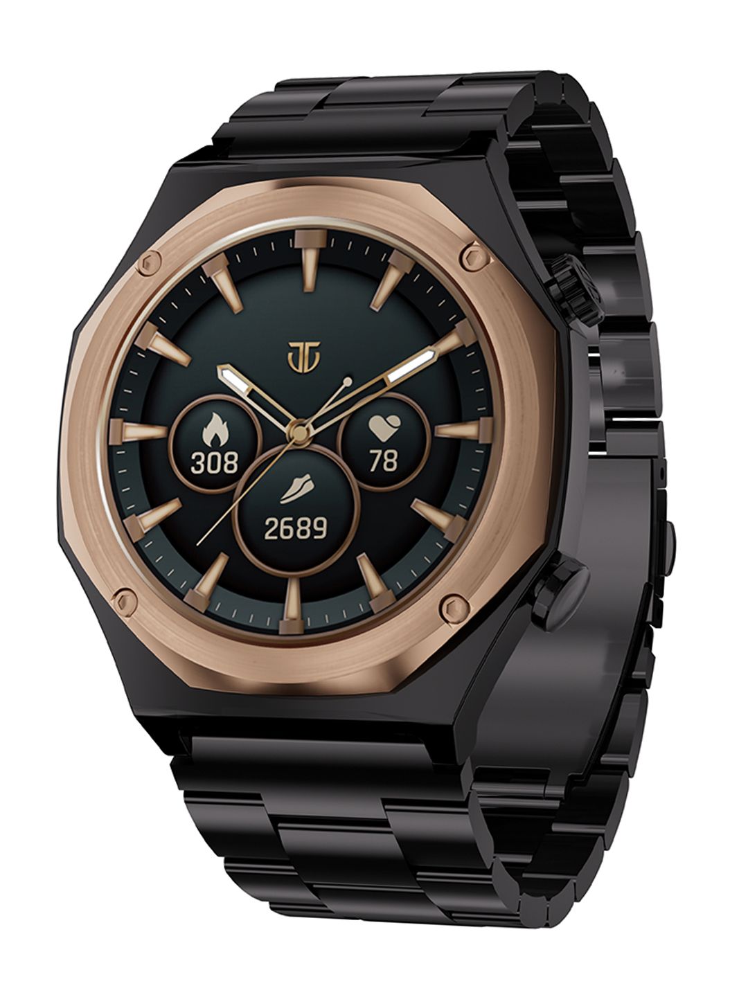 Titan Men Maestro 1.43 Zero Lag AMOLED SS316L Stainless Steel Health Tracking Smart Watch