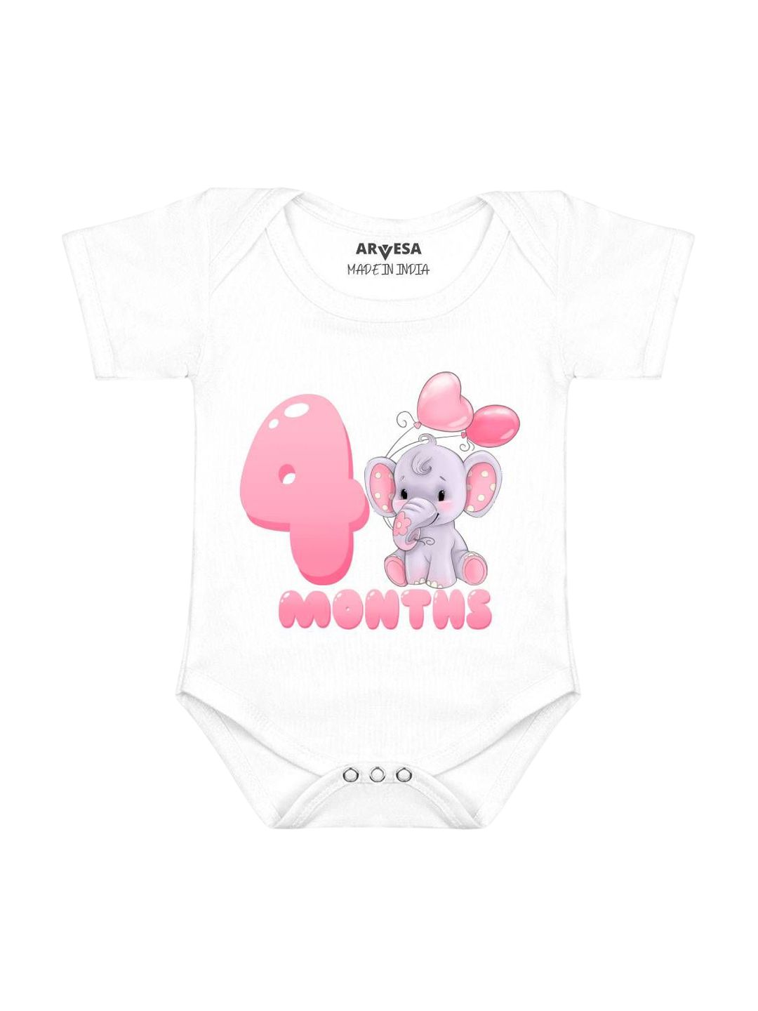 Arvesa 4 Month Baby Printed Bodysuit-picture-37