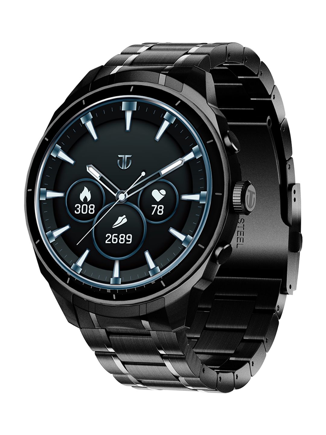 Titan 1.43 AMOLED Stainless Steel Working Crown 3D UI IP68 BT Calling Smart Watch-picture-29