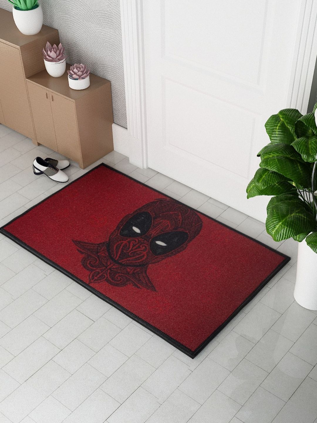 Athom Living Red & Black Panther Digital Printed Anti-Skid Doormats-picture-34