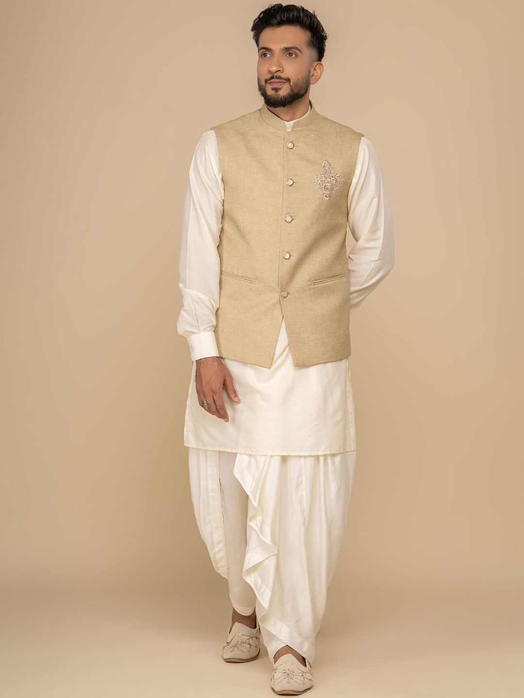 Neumen Mandarin Collar Nehru Jacket-picture-25