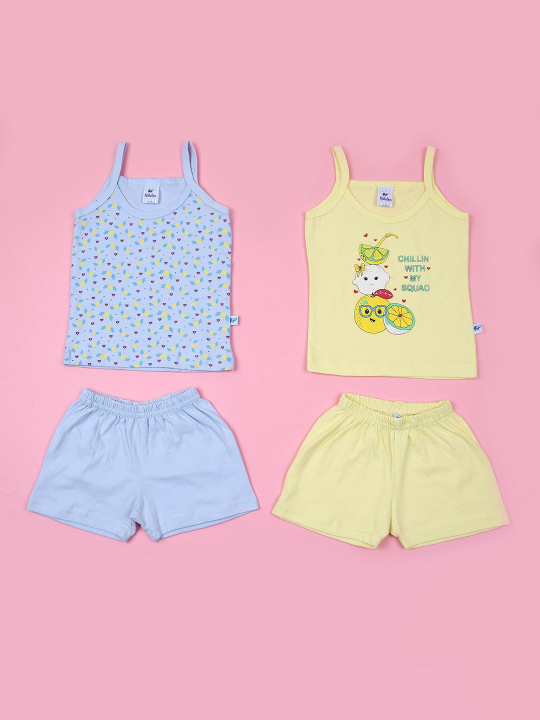V-Mart Infants Pack Of 2 Printed Shoulder Straps Jhabla With Shorts-picture-17