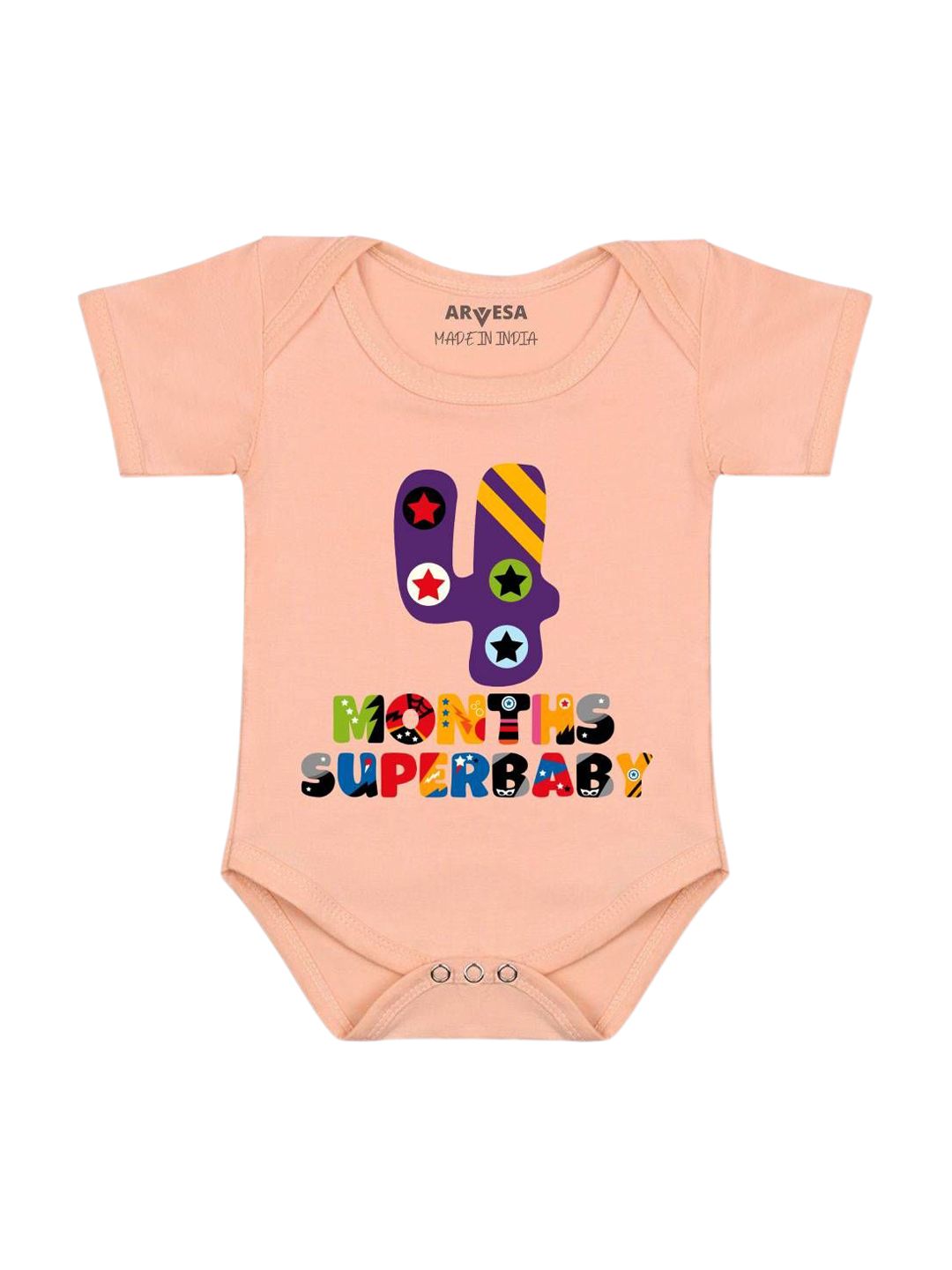 Arvesa 4 Month Baby Printed Bodysuit-picture-38