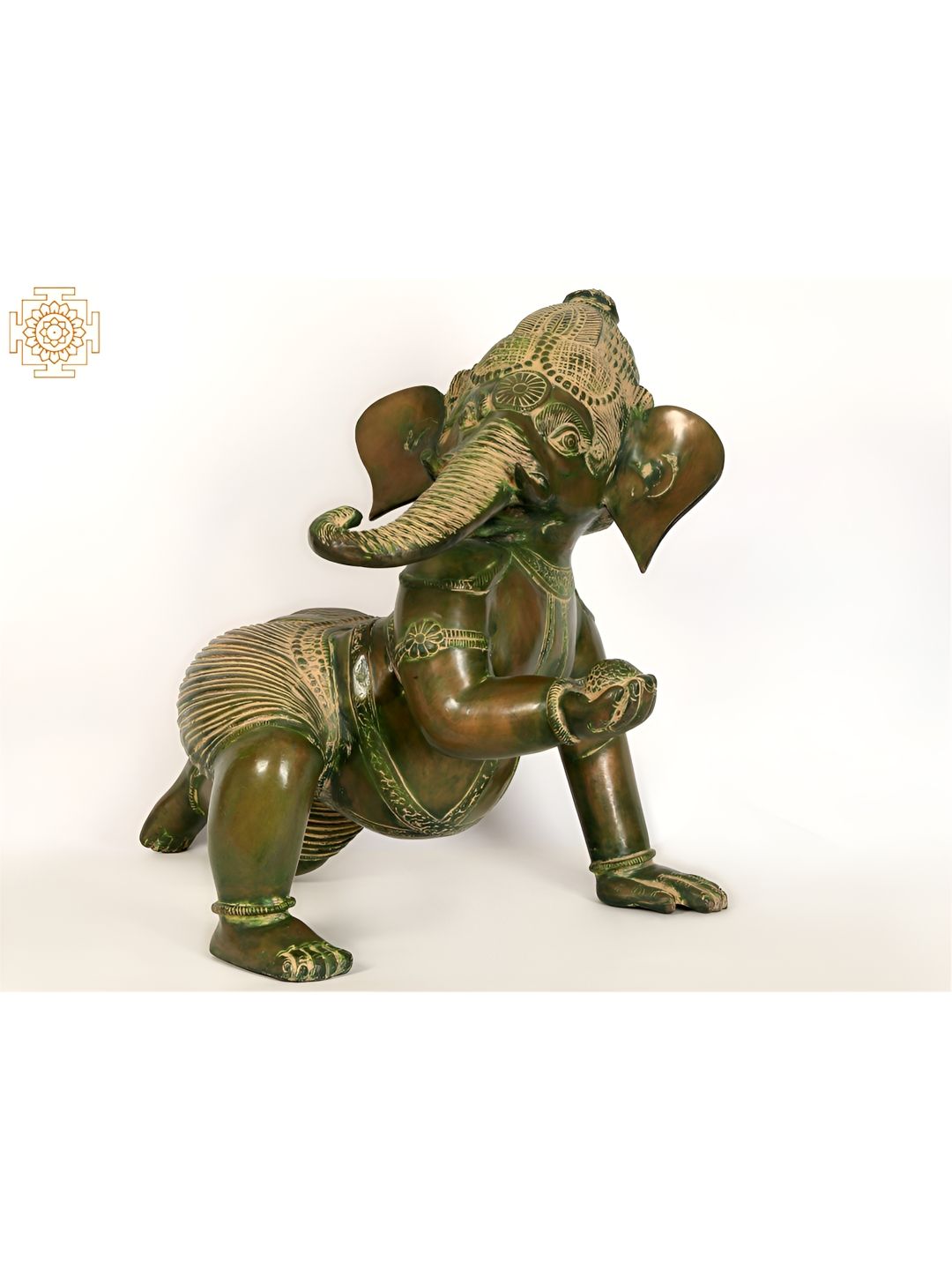 Exotic India Brown Religious Idol Showpiece-image-8