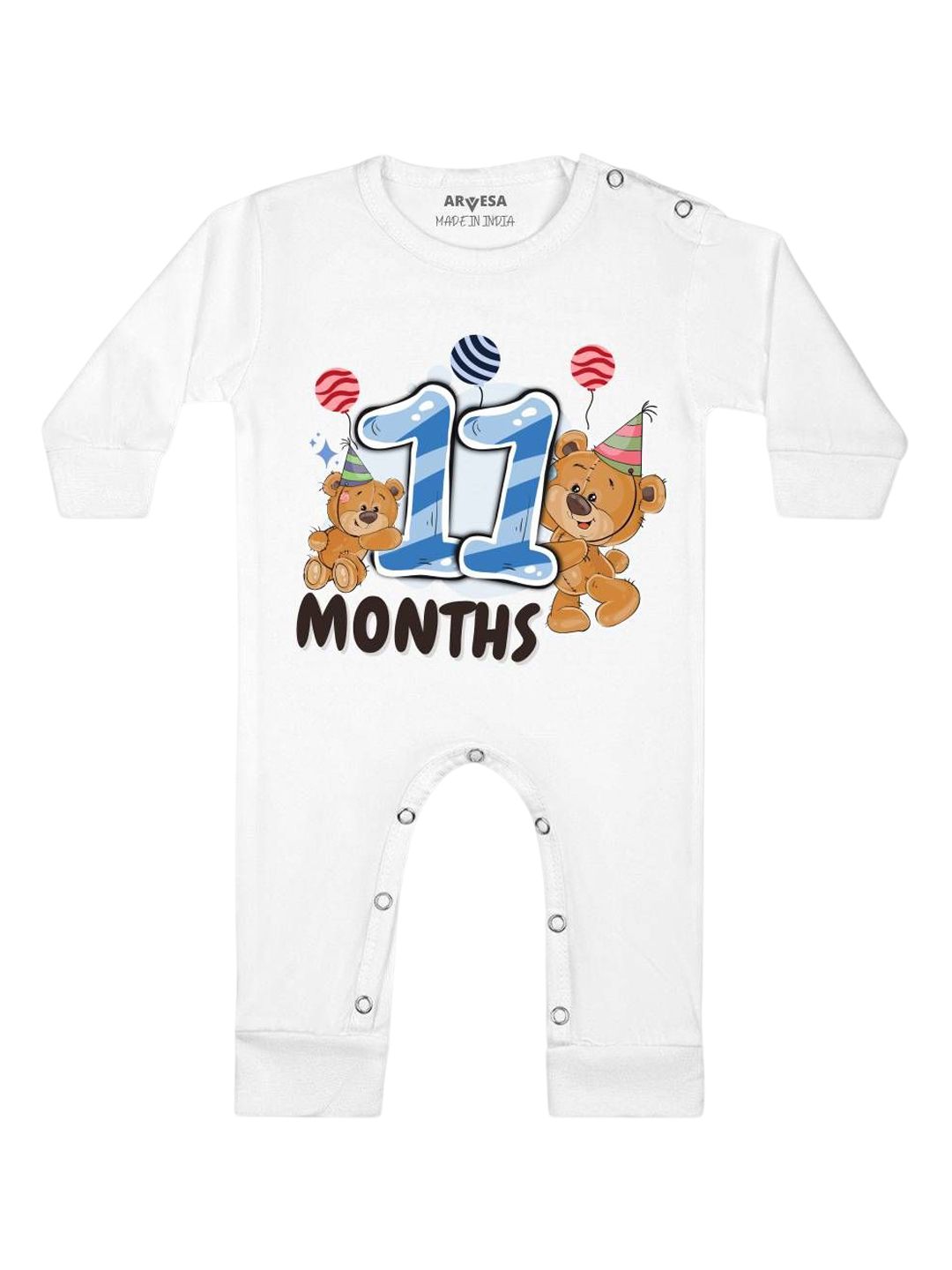 Arvesa Infants Printed Round Neck Bodysuits-picture-23