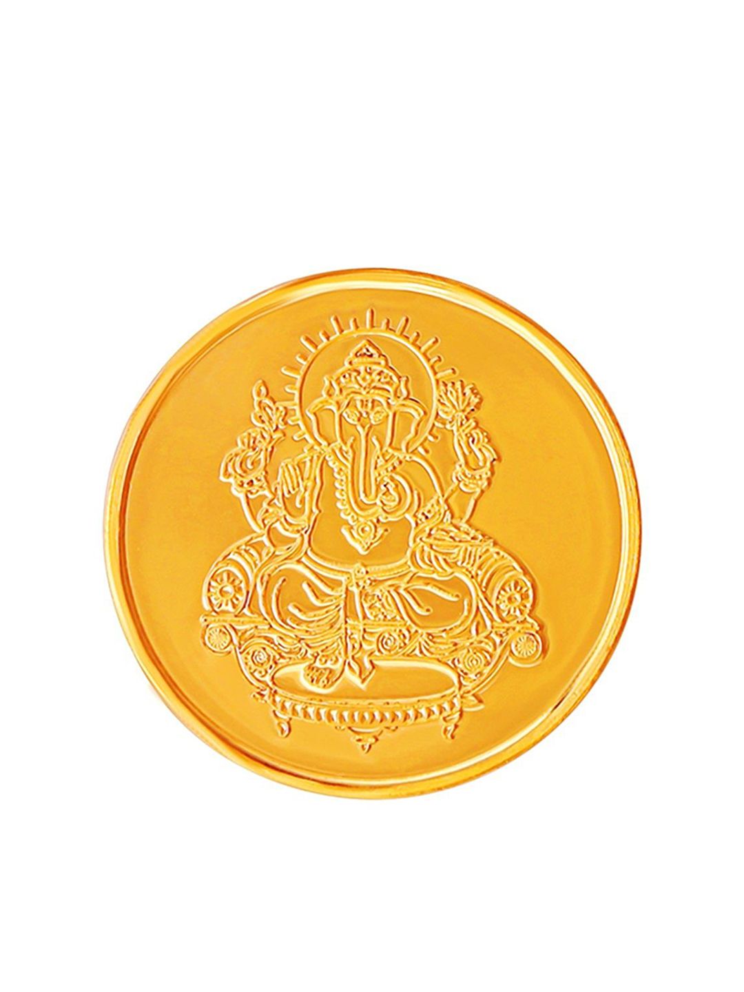 Swarnavarsham Muthoot Pappachan Hallmarked 22KT Ganesha Gold Coin 1 Gm-picture-11