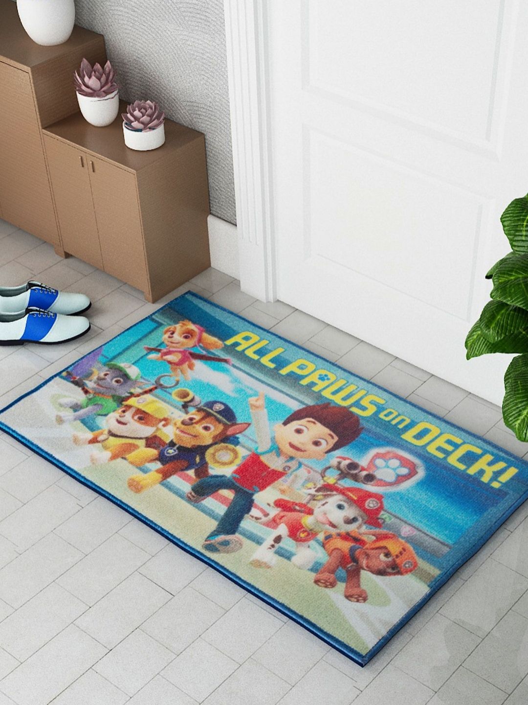 Athom Living Blue Paw Patrol All Paws On Deck Themed Anti-Skid Doormat-image-28