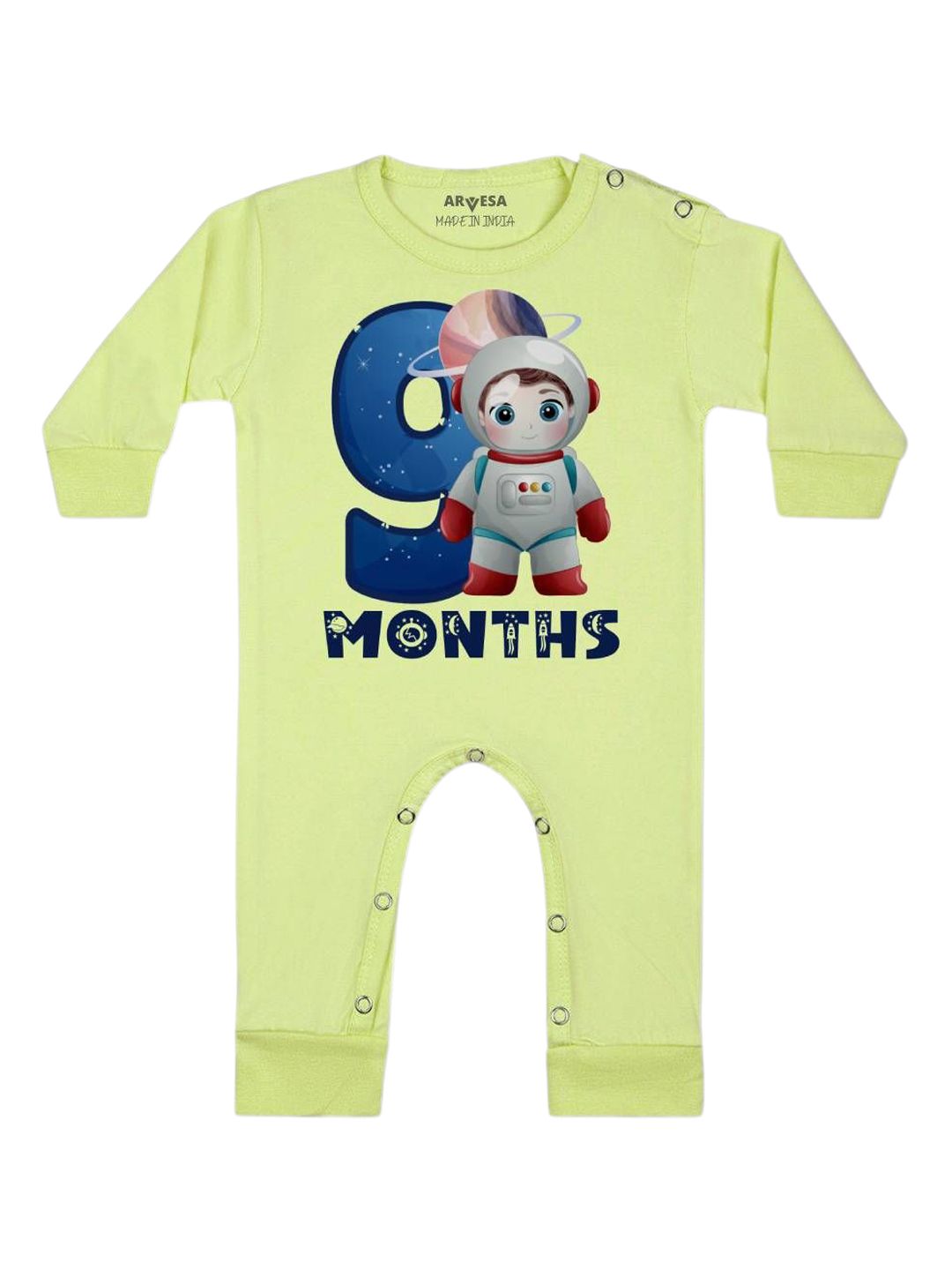 Arvesa Infants Printed Round Neck Bodysuits-picture-27