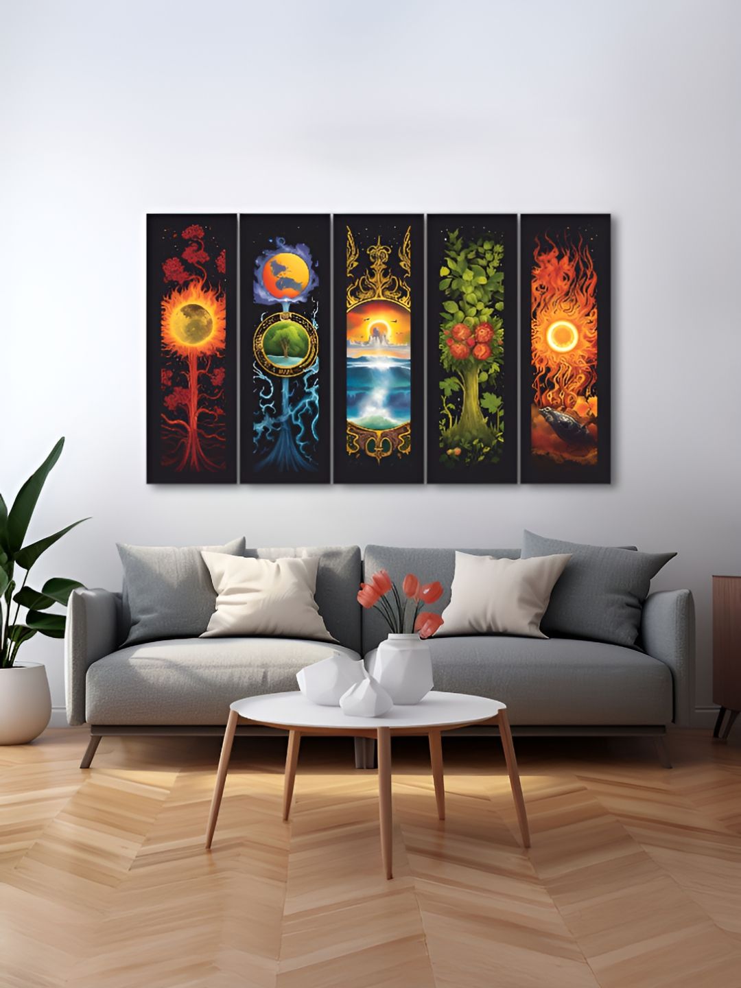 The Castle Decor Black & Brown 1 Piece Wood Other Wall Paintings-picture-40