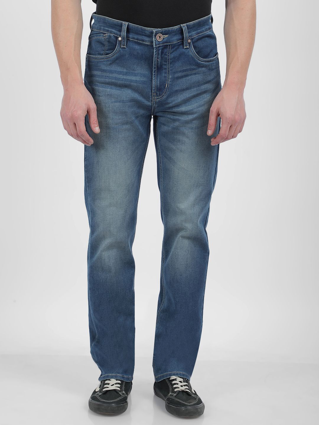 Numero Uno Men Slim Fit Mid-Rise Light Fade Stretchable Jeans-picture-18