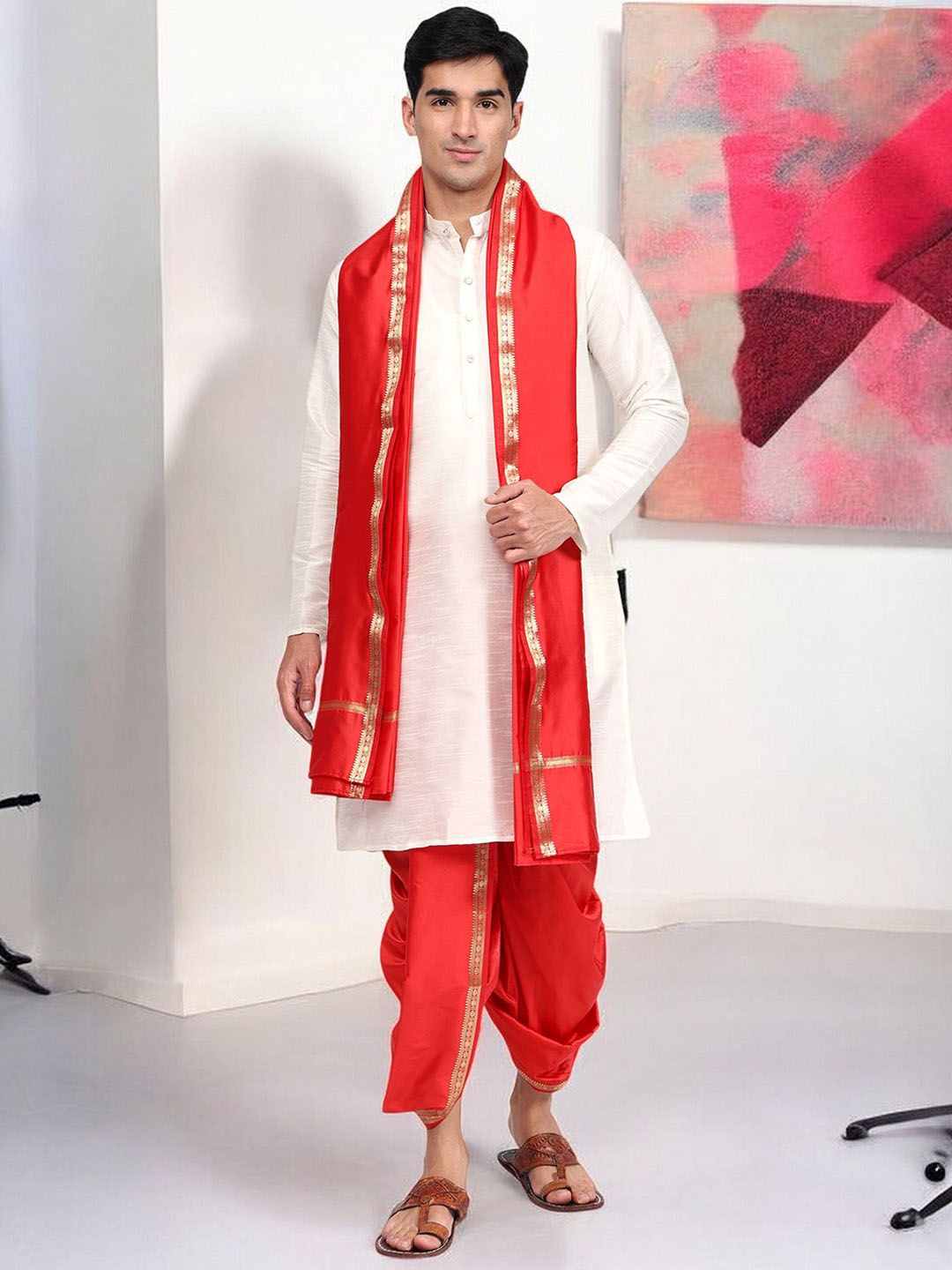 RAMESHWARAM FABRICS Men Dhotis-picture-22