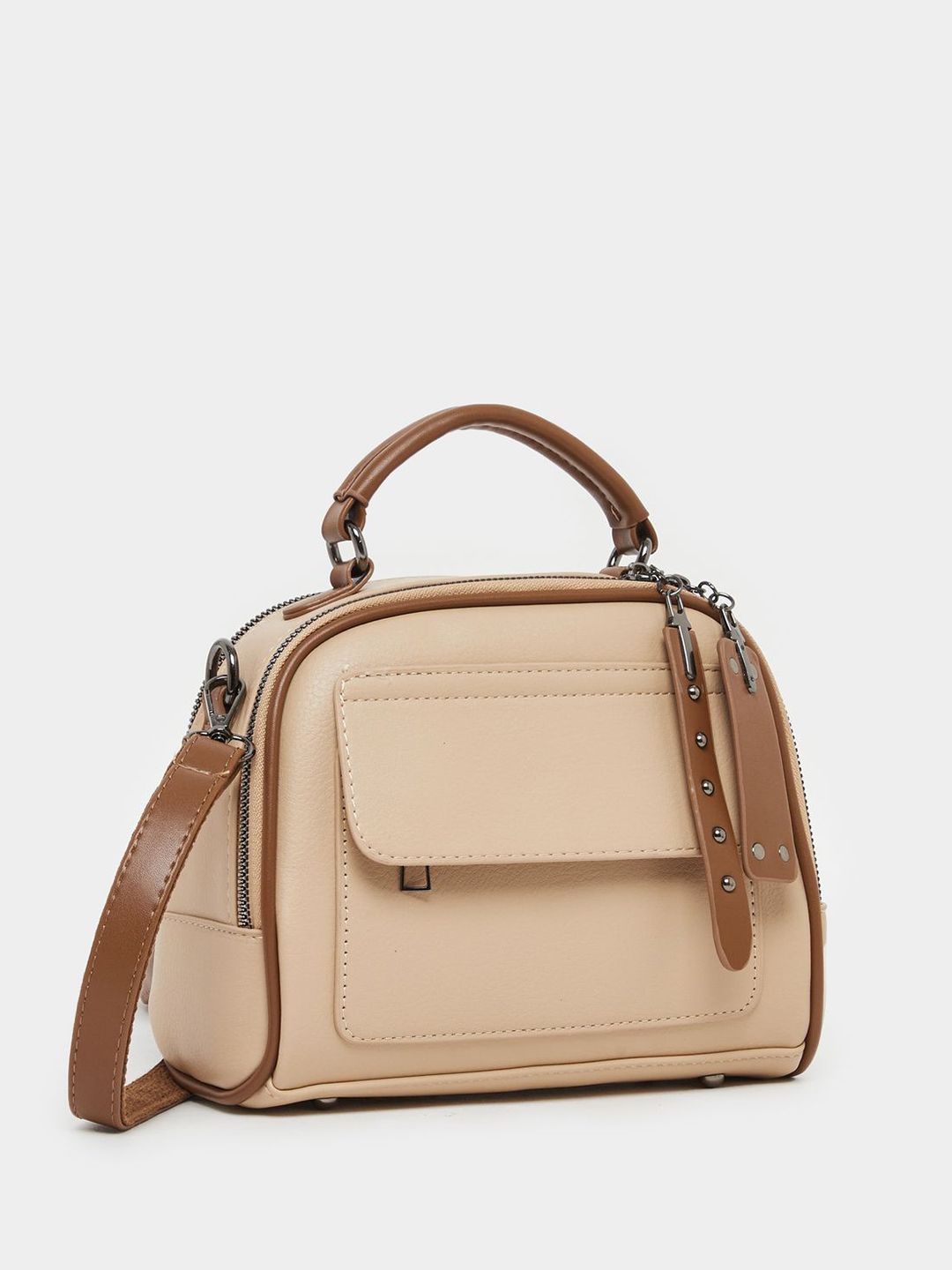 Styli Colourblocked PU Structured Handheld Bag-picture-15