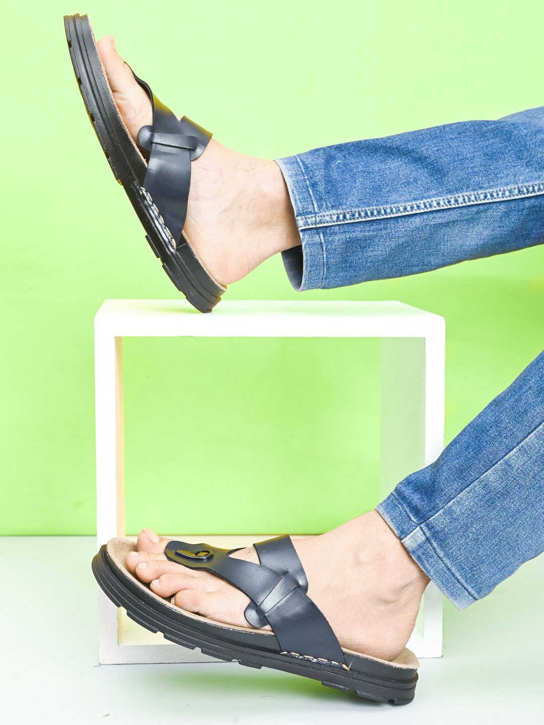 Killer Men Ethnic Leather Comfort Sandals-picture-37