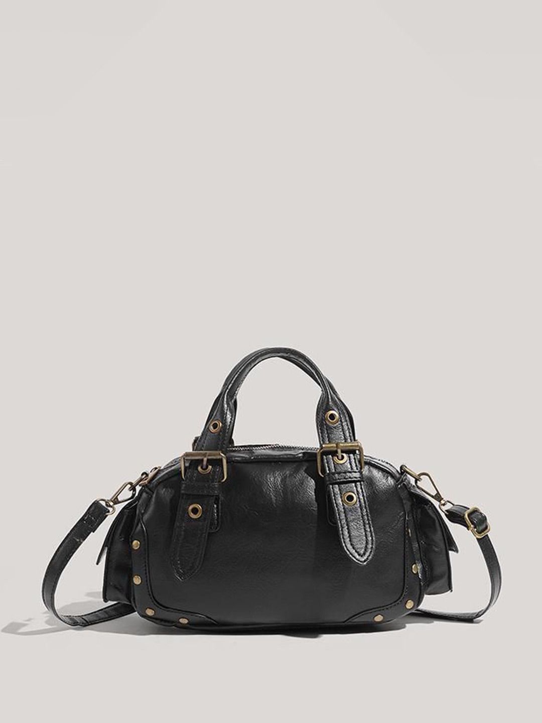 CORSICA Textured Buckle Detail Handheld Bag-picture-39