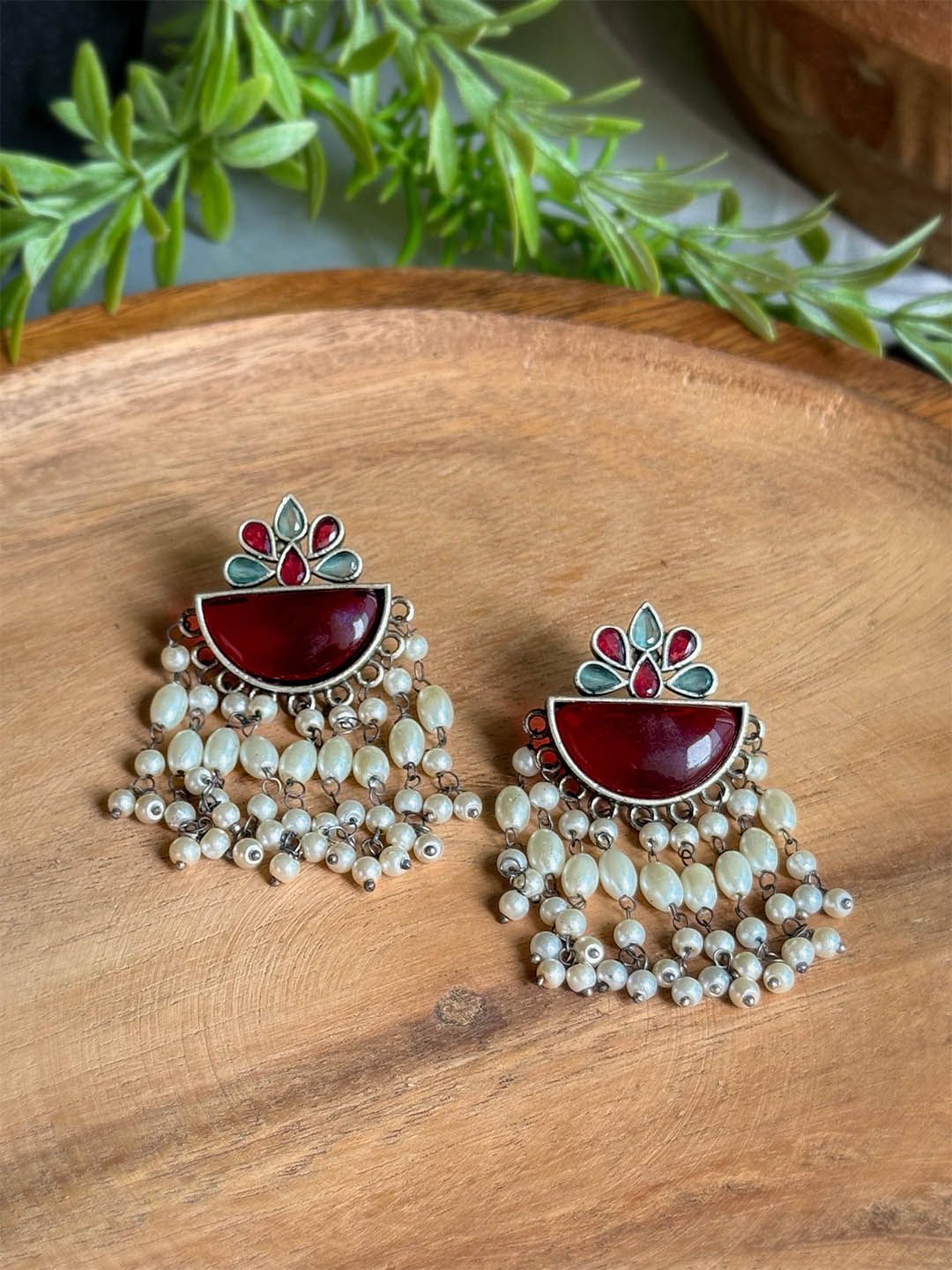 Naman Arts Dome Shaped Chandbalis Earrings