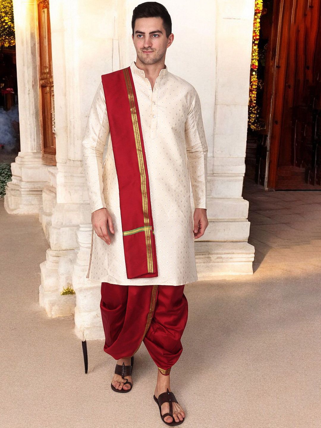 RAMESHWARAM FABRICS Men Dhotis-picture-6