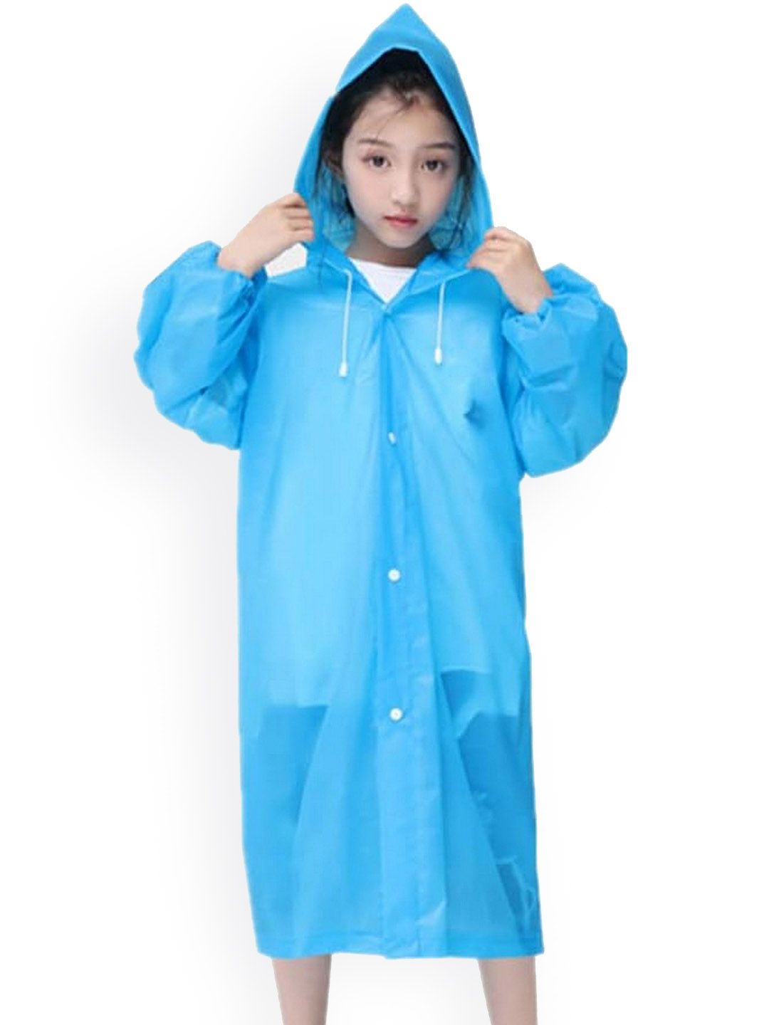 Infispace Kids Long Sleeves Waterproof EVA Rain Jacket-image-9