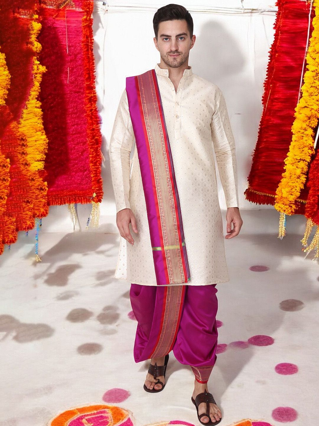 RAMESHWARAM FABRICS Men Dhotis-picture-16