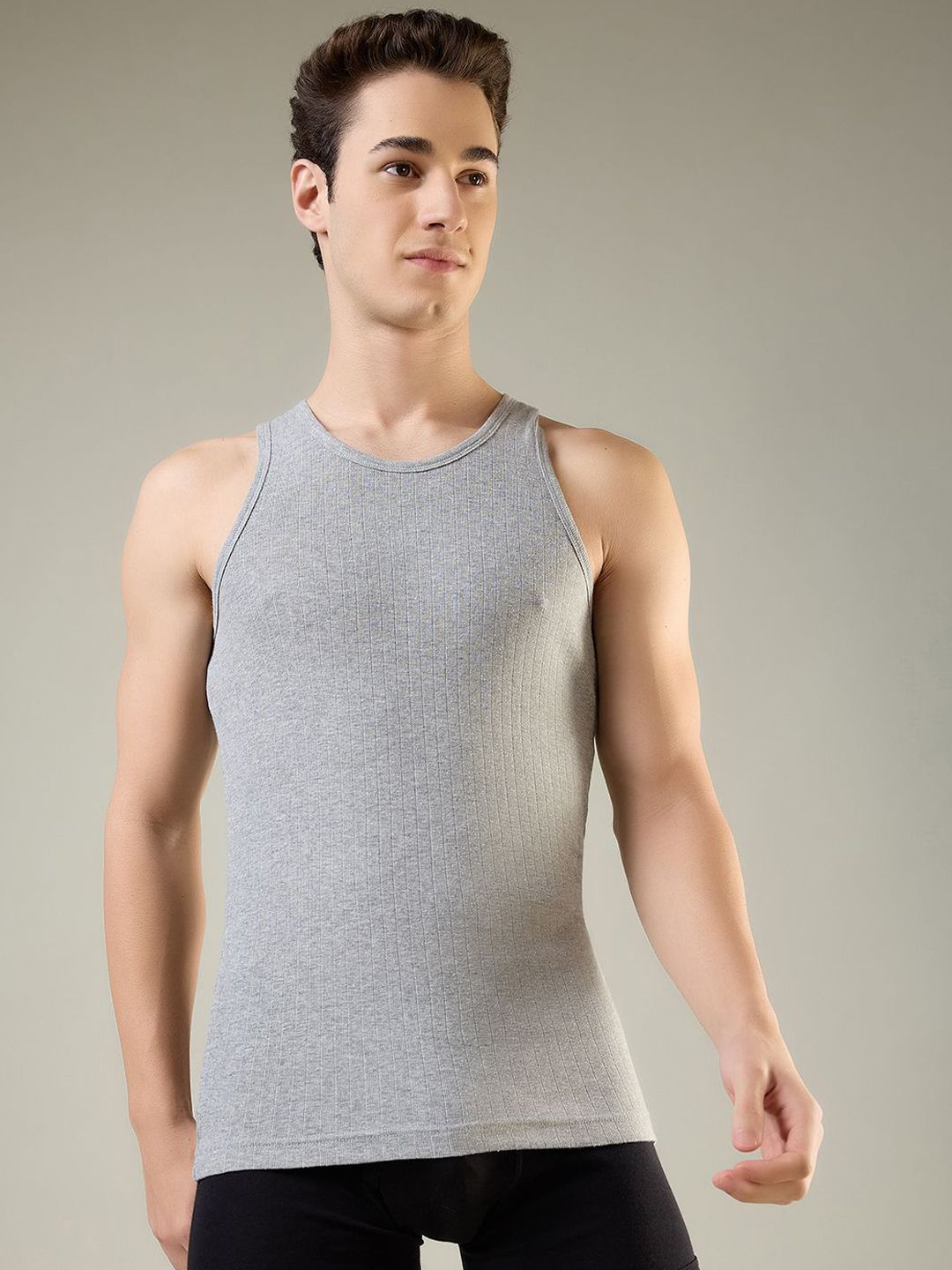 Park Avenue Men Combed Cotton Round Neck Basic Vests-picture-55