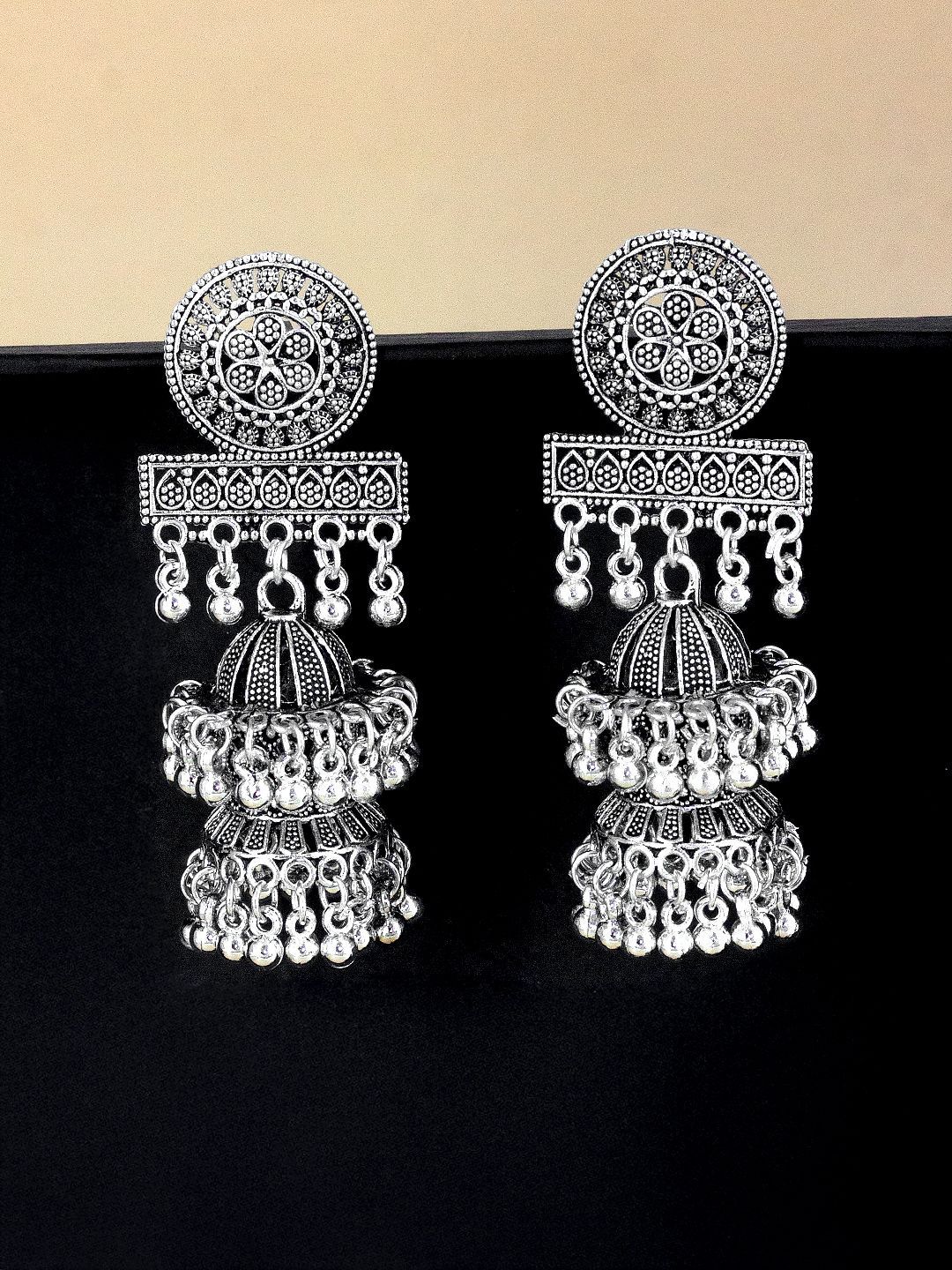 PRIVIU Contemporary Jhumkas Earrings-picture-23