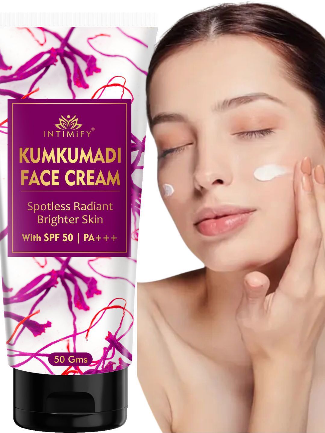 INTIMIFY Kumkumadi SPF 50 Face Cream With Turmeric - 50 g-image-28