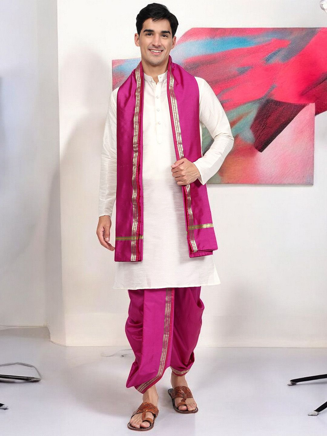 RAMESHWARAM FABRICS Men Dhotis-picture-21