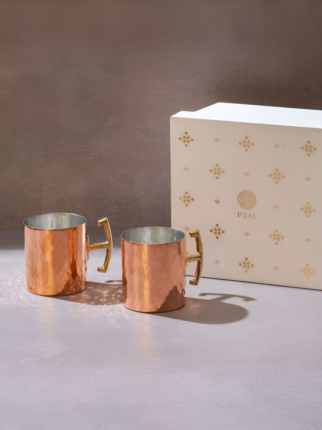 P-TAL Set Of 2 Copper Cups and Mugs with Gift Box-picture-31