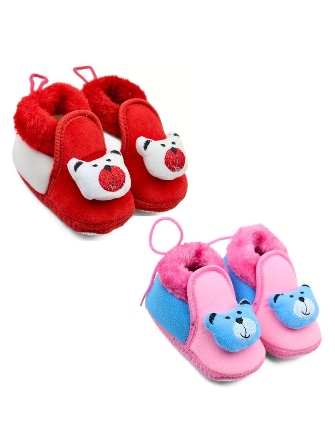 NESKA MODA Kids Pack of 2 Cotton Booties-picture-18