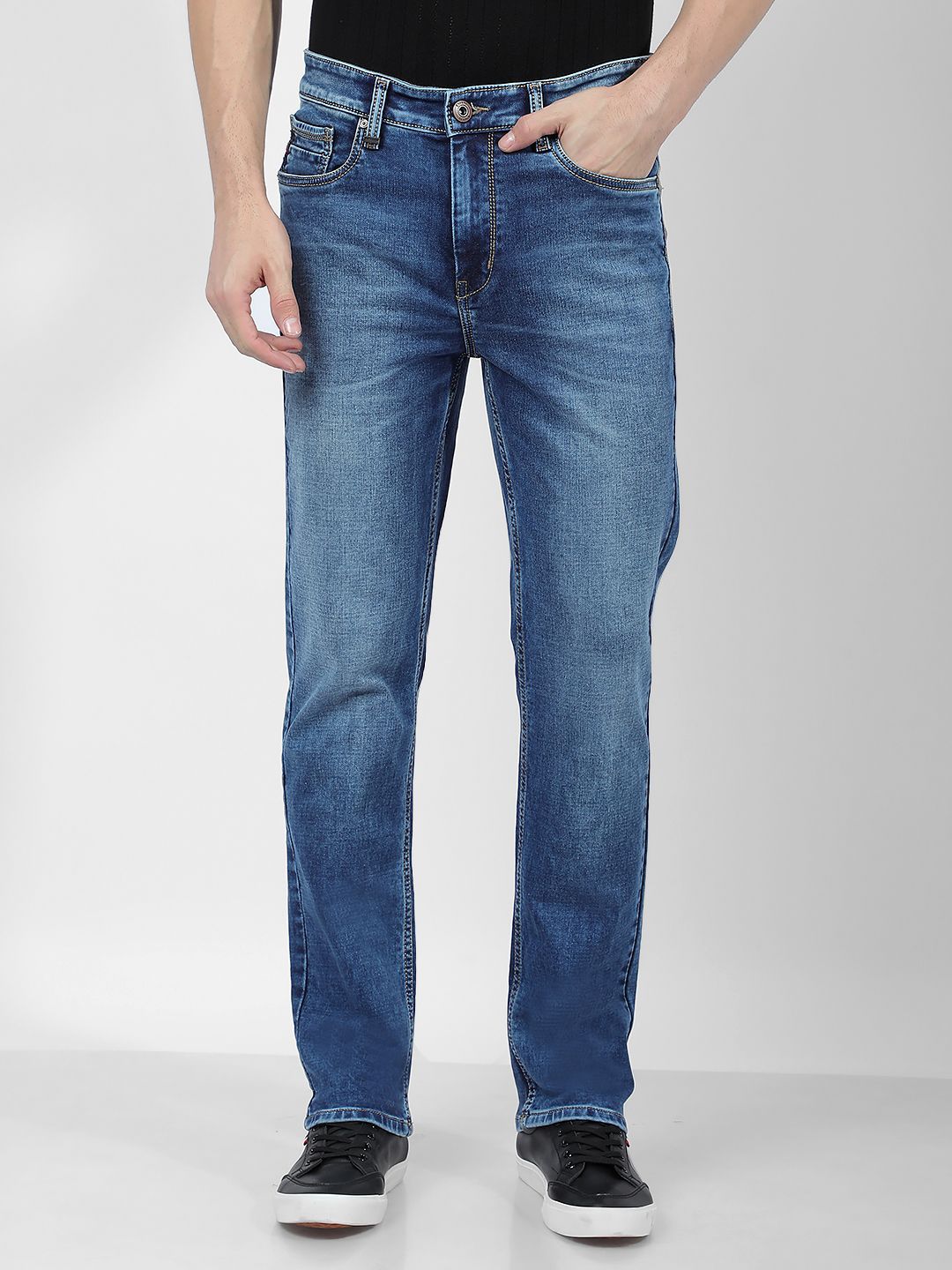 Numero Uno Men Slim Fit Mid-Rise Light Fade Stretchable Jeans-picture-28