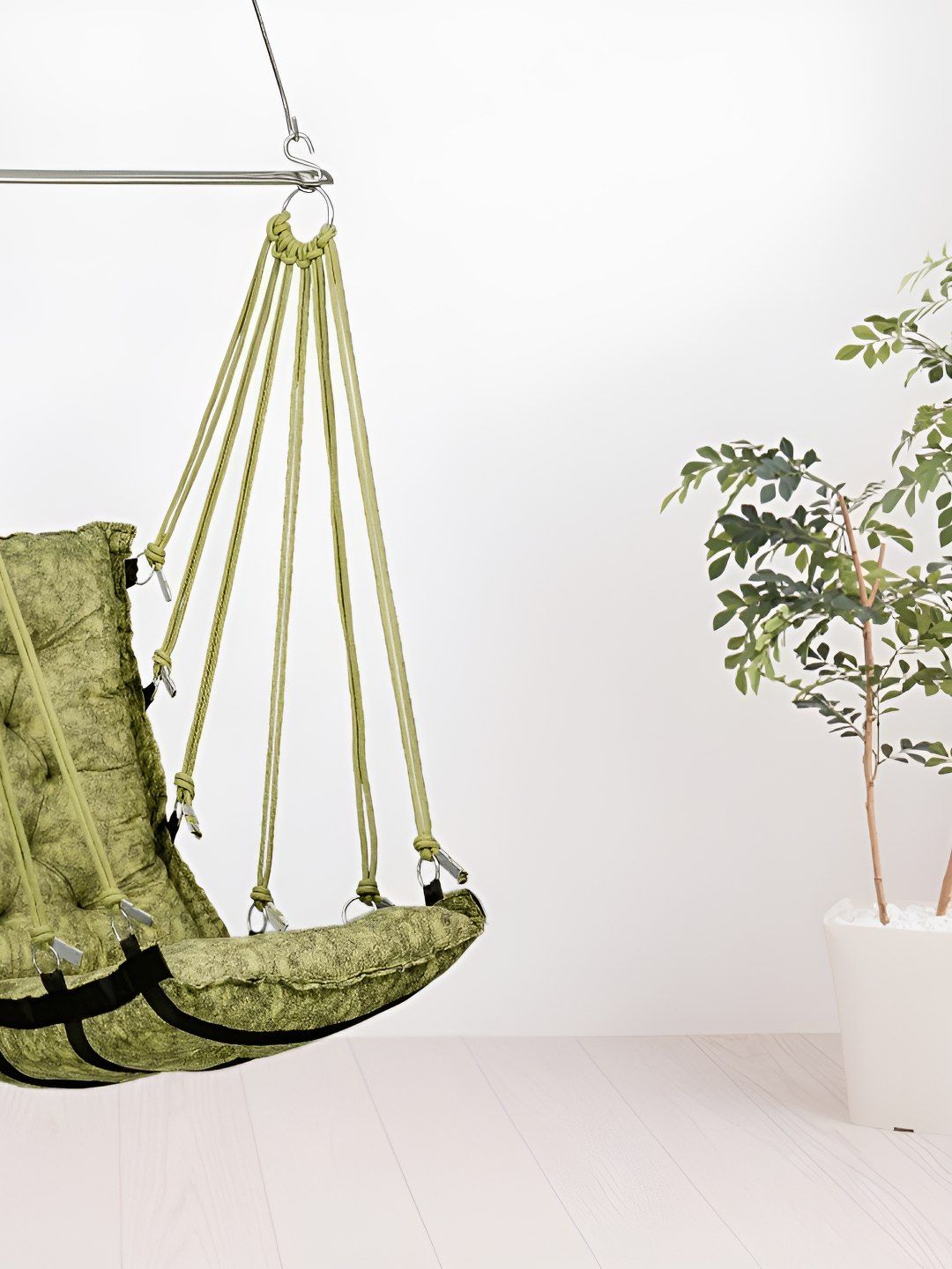 Swingzy Green Soft Hanging Hammock Swing