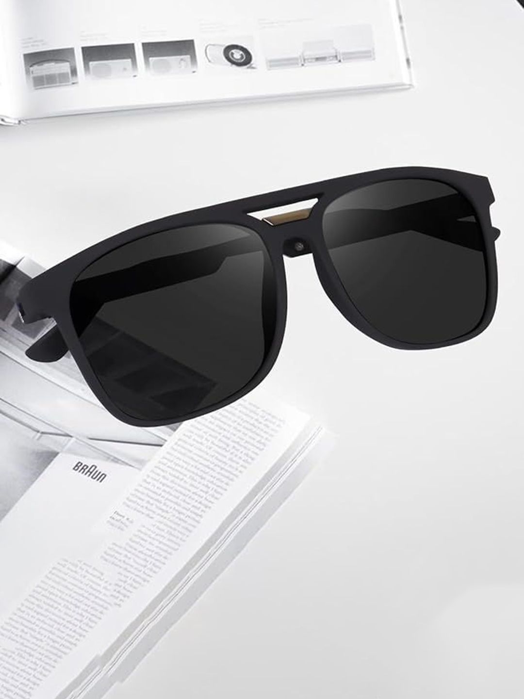 SPADEACES Unisex Square Sunglasses with Polarised Lens-image-8