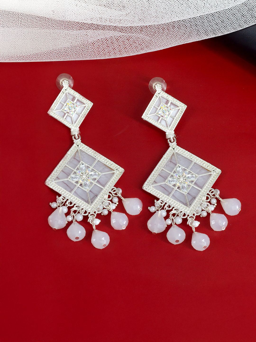 PRIVIU Geometric Drop Earrings-picture-36
