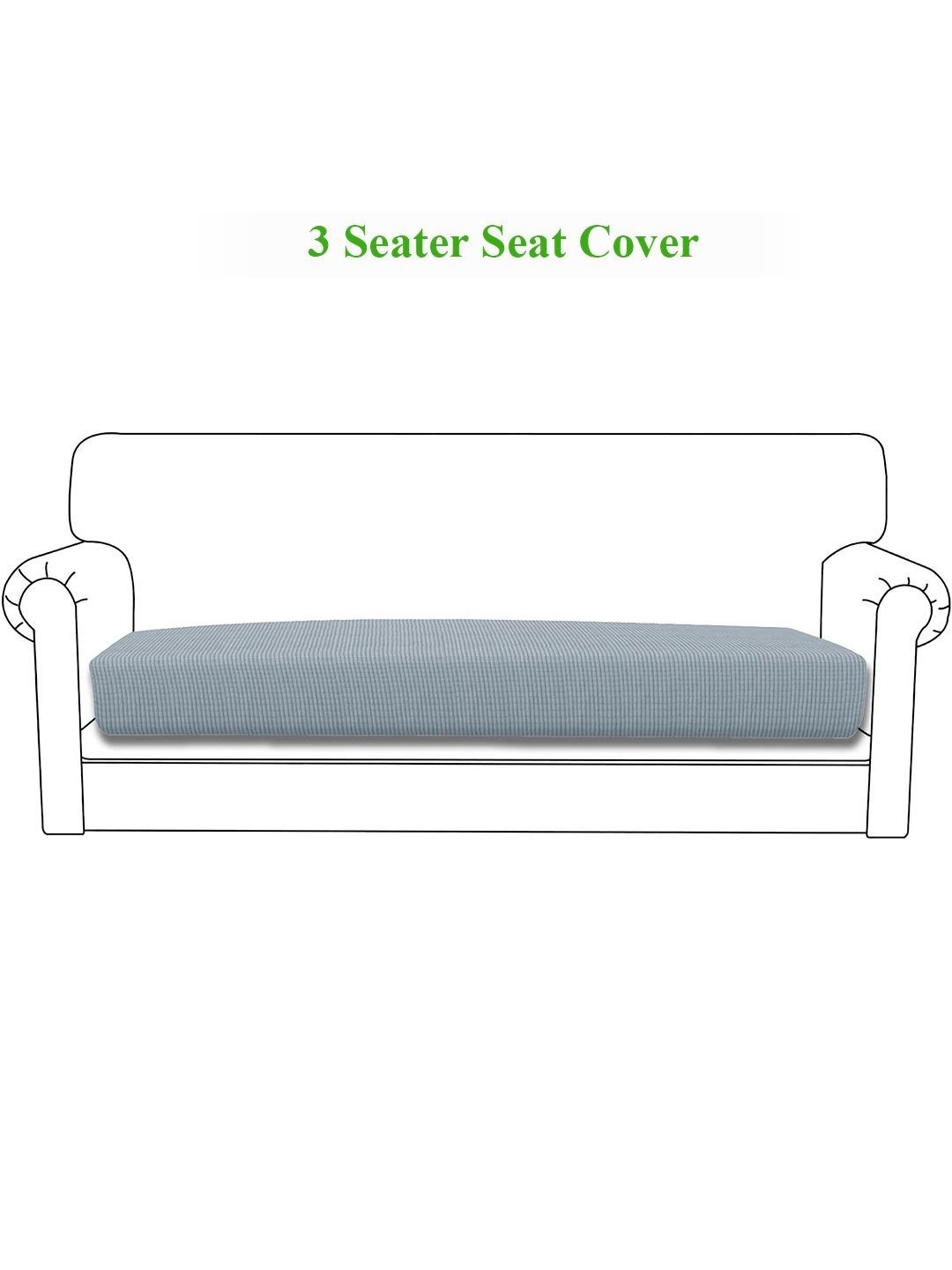HOKIPO Grey Jacquard Sofa Cover-image-39