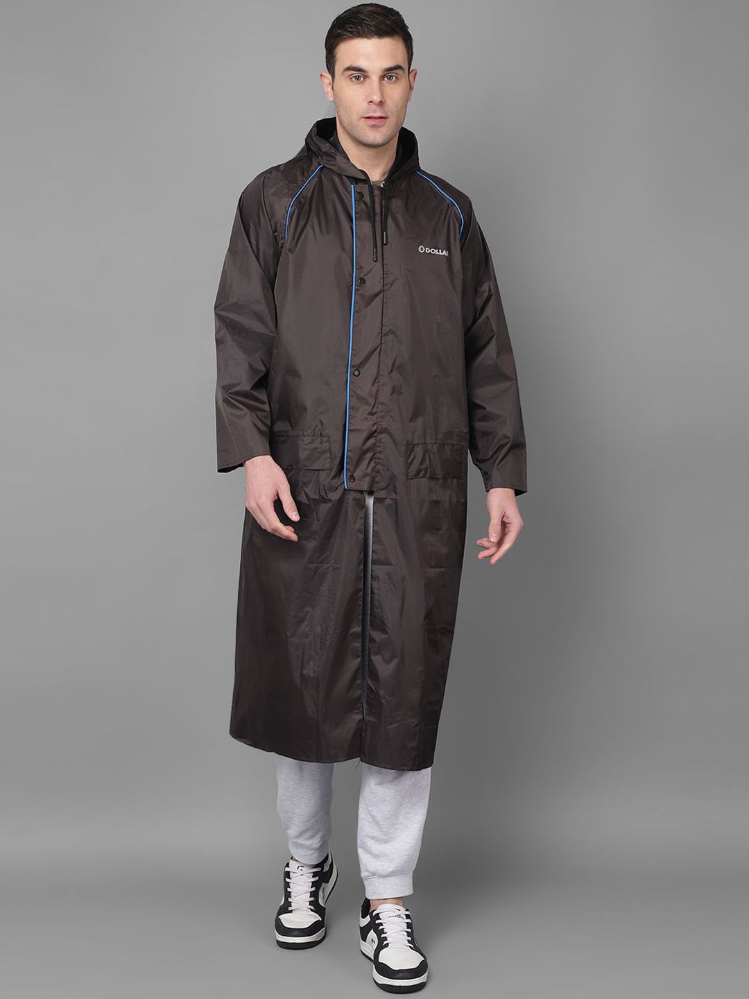 Dollar Full Sleeve Long Raincoat With Adjustable Hood & Pocket-picture-37