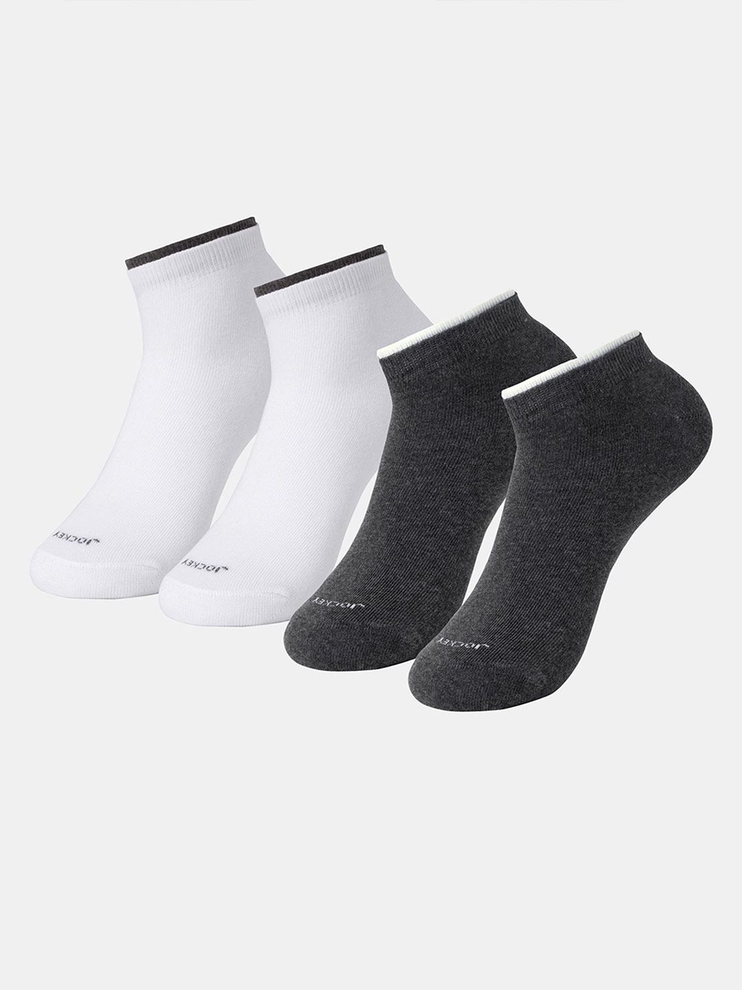 Jockey Women Pack Of 2 Ankle Length Socks With Stay Fresh Treatment-image-24