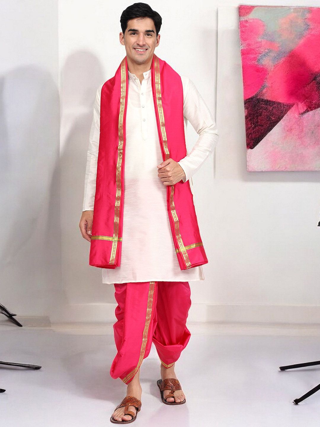 RAMESHWARAM FABRICS Men Dhoti Pants-picture-20