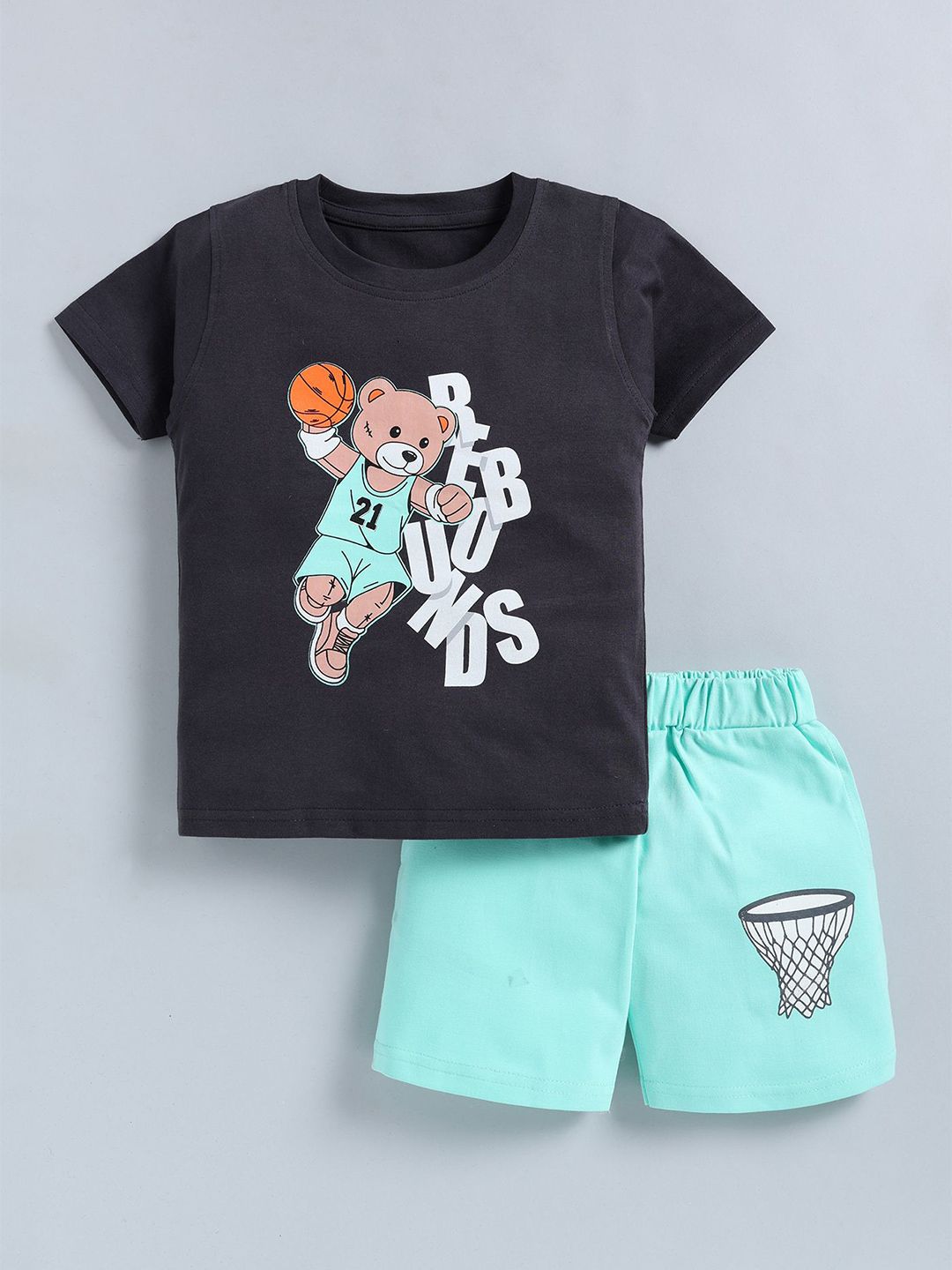 Cutopies Boys Printed T-shirt with Shorts-picture-19