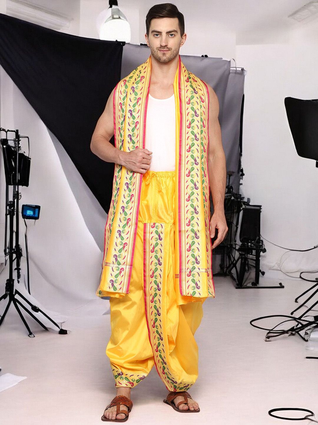 RAMESHWARAM FABRICS Men Dhotis-picture-23