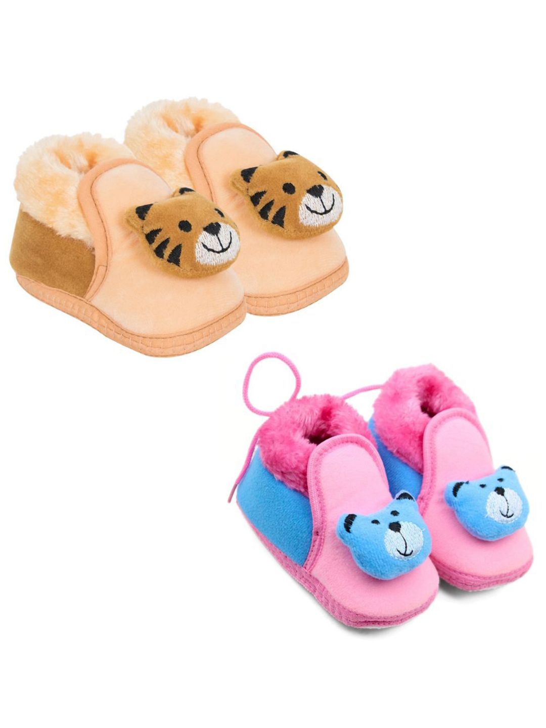 NESKA MODA Kids Pack Of 2 Cotton Booties-picture-17