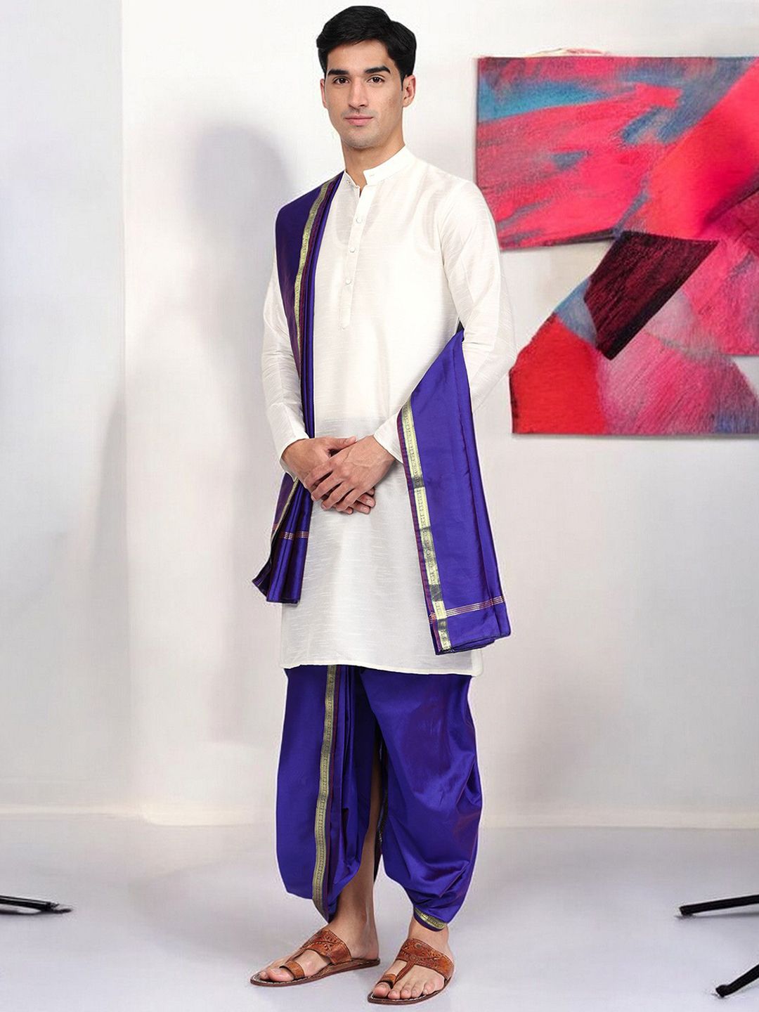 RAMESHWARAM FABRICS Men Dhotis-picture-49