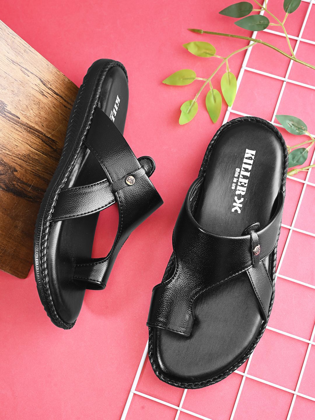 Killer Men Ethnic Leather Comfort Sandals-picture-25