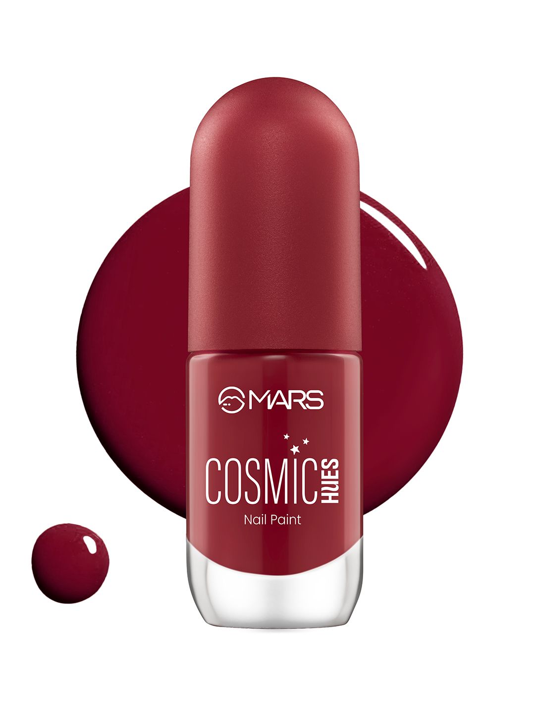 MARS Cosmic Hue Ultra-Glossy Shine Nail Paint 10ml - Stellar Red 01