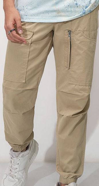 Buy HIGHLANDER Men Straight Fit Joggers Trousers - Trousers for Men ...