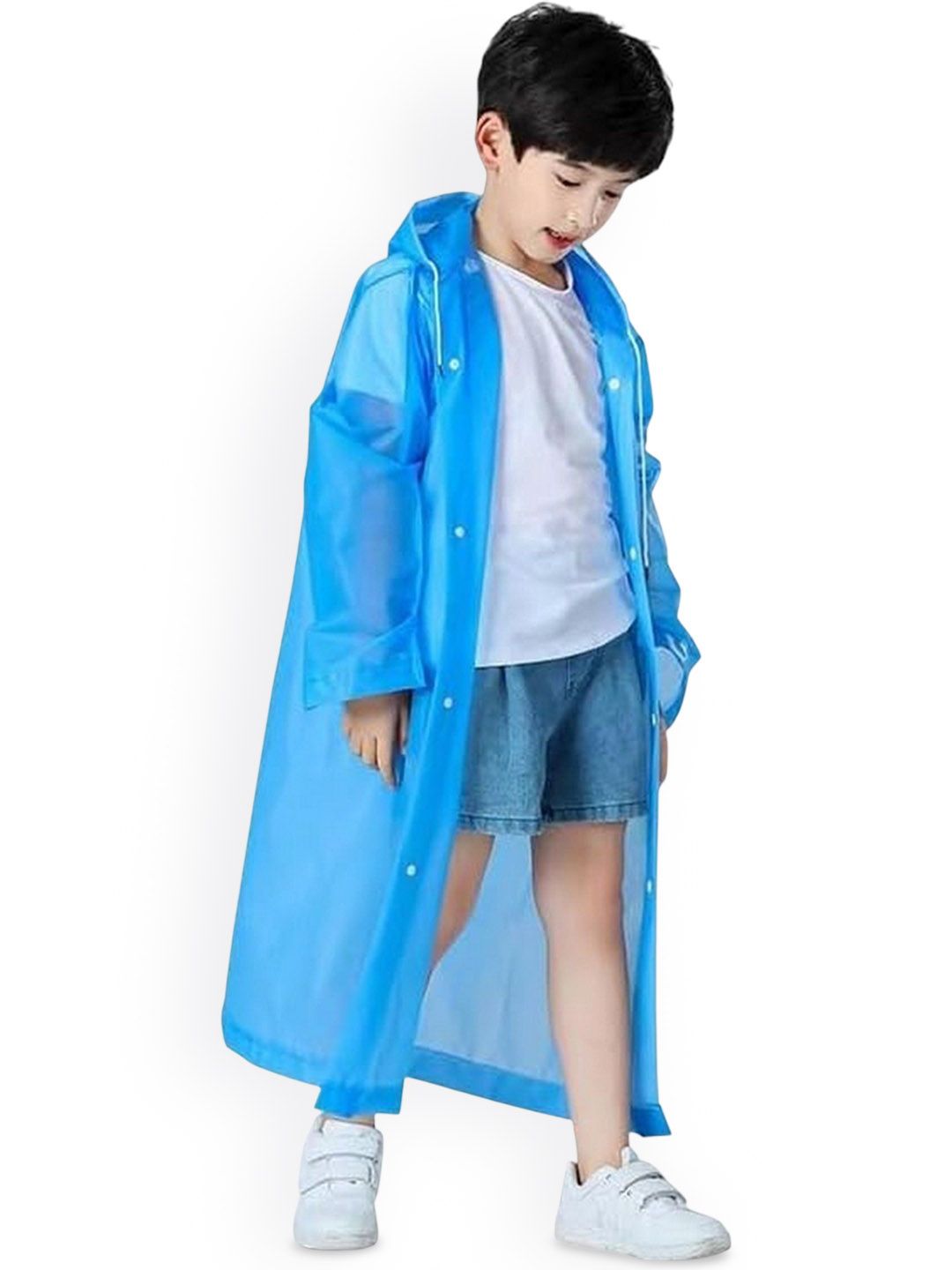 Infispace Kids Long Sleeves Waterproof EVA Rain Jacket-image-38