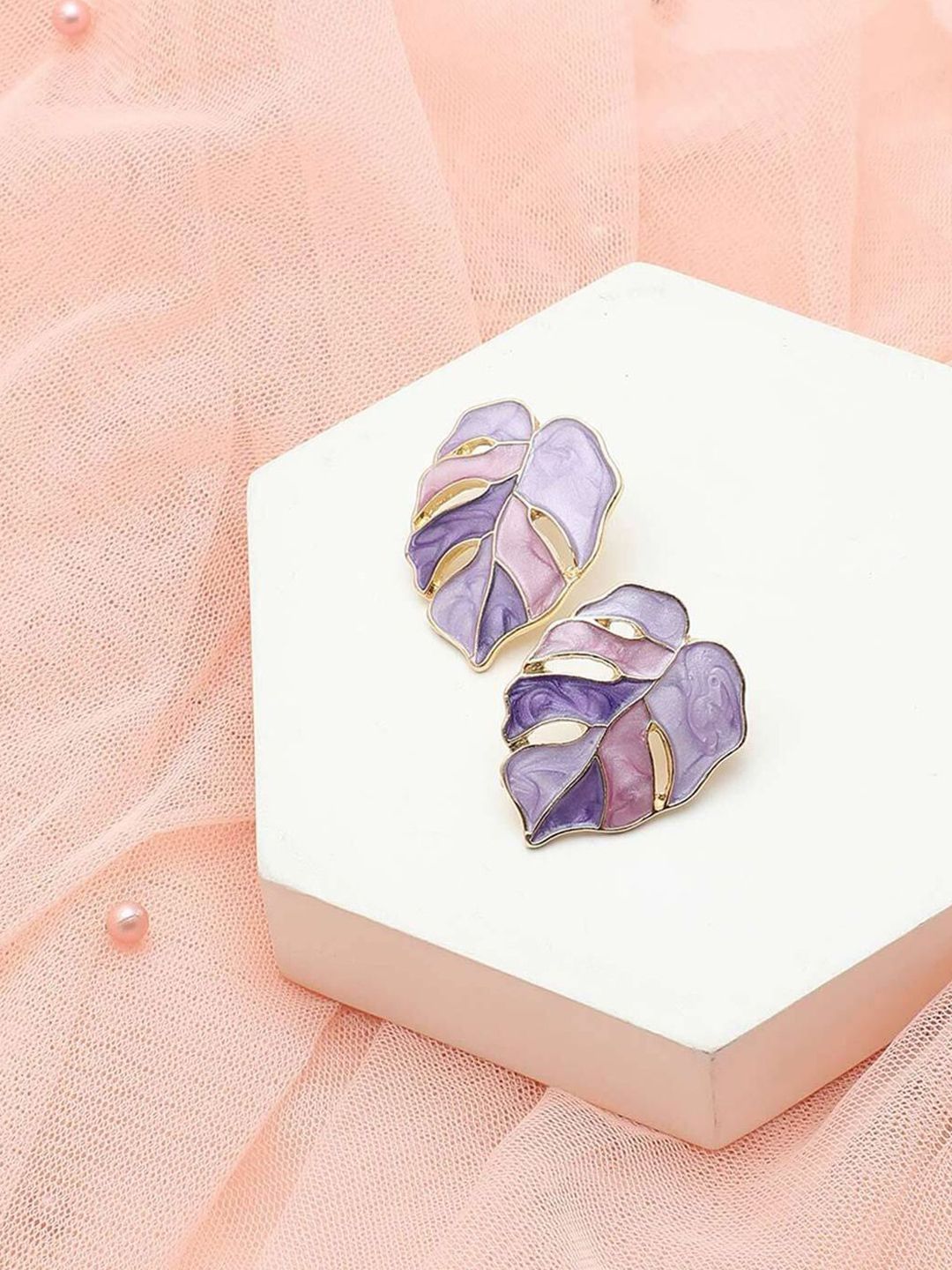 Krelin Gold-Plated Leaf Shaped Studs-picture-37