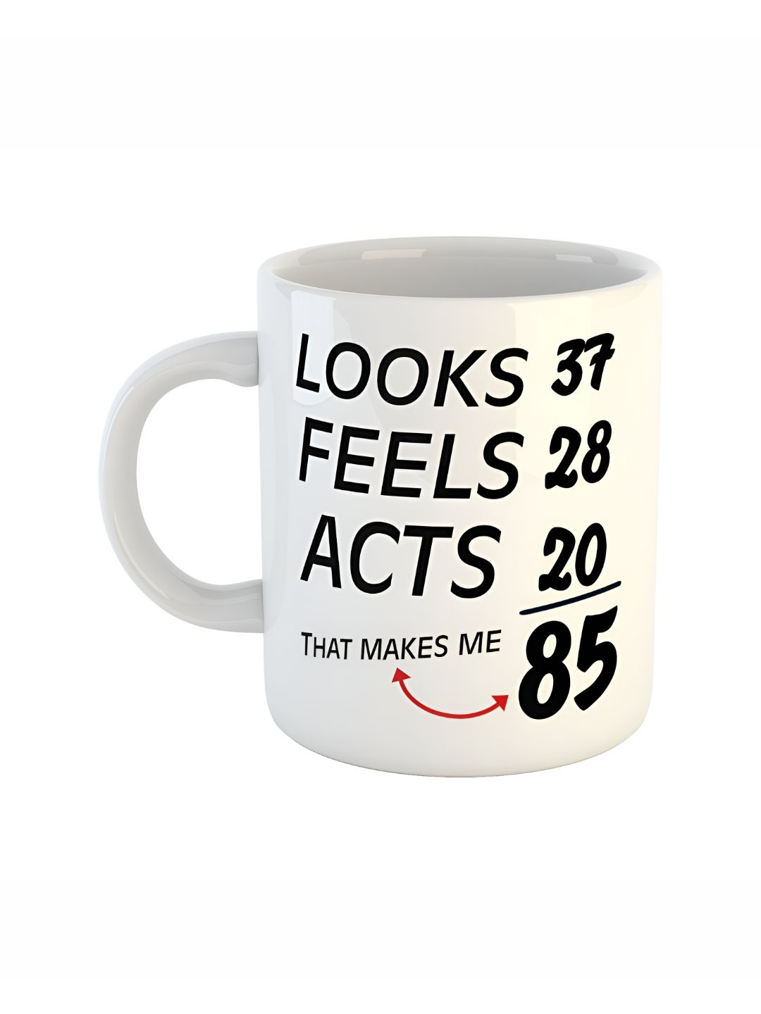 ARTBUG White Printed Ceramic Glossy Core Set of Cups and Mugs-picture-24