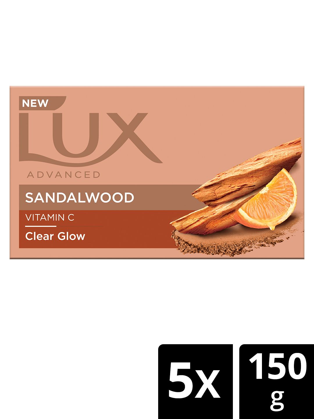 LUX Set of 5 Sandalwood with Vitamin C Bath Soaps - 150g Each-picture-34