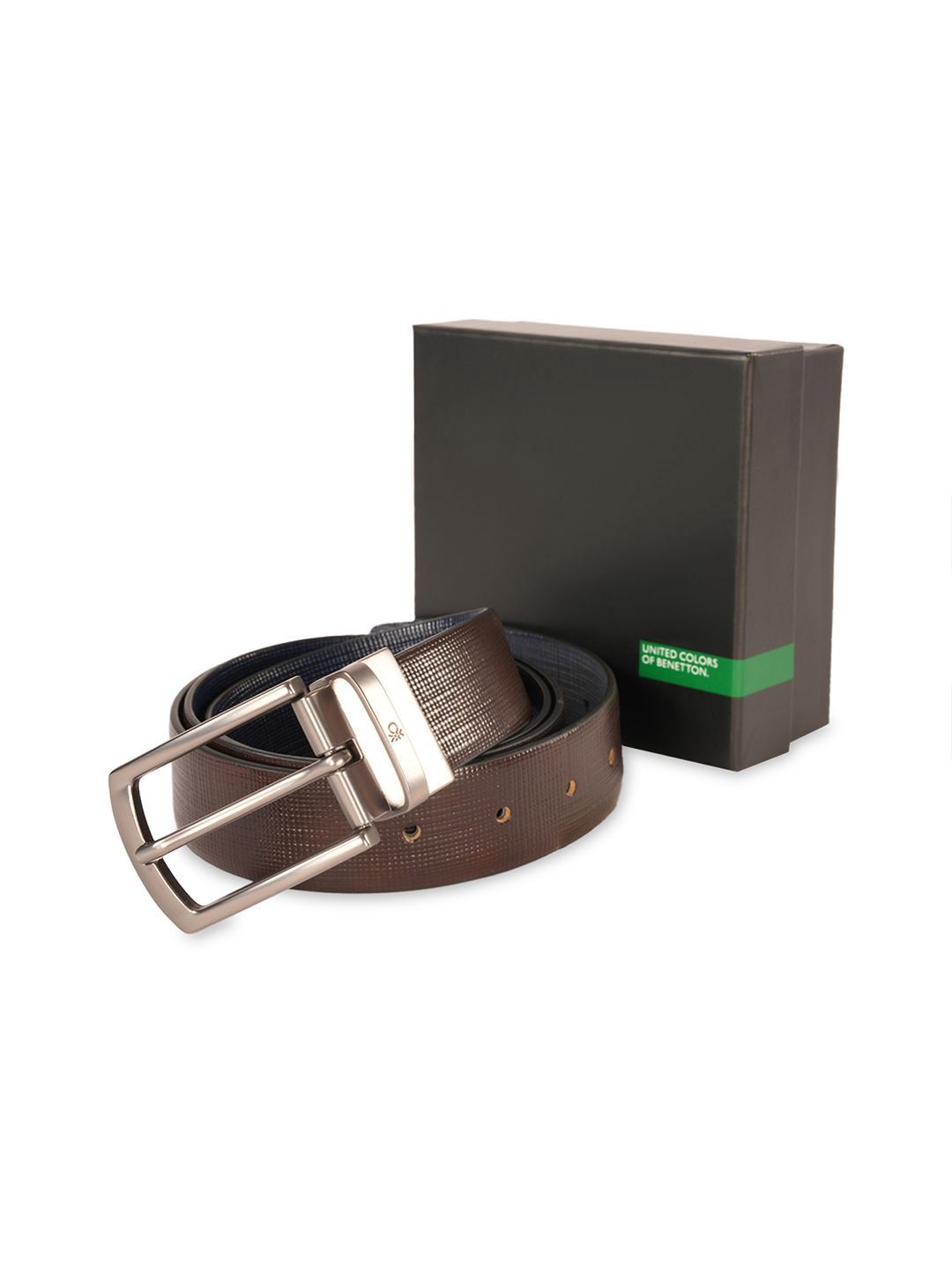 United Colors of Benetton Men Leather Reversible Formal Belt-image-49