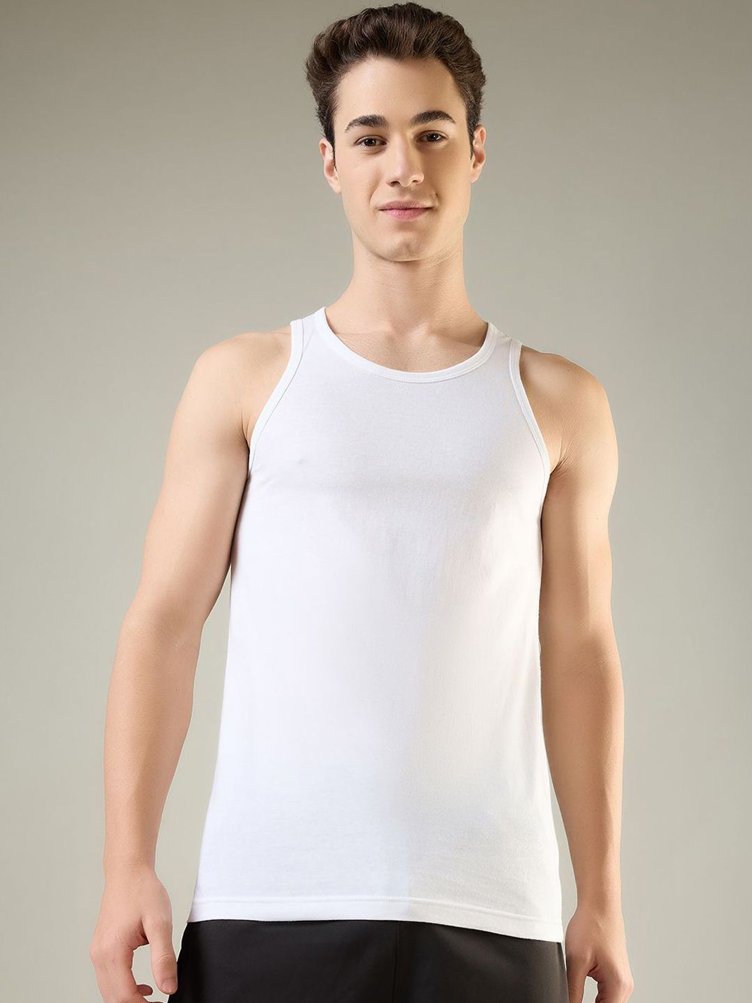 Park Avenue Combed Cotton Round Neck Basic Vests PZVX00114-W087F080-picture-11